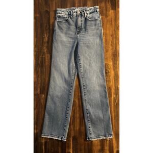 Good American Women’s 2 / 25 x 28 Jeans Straight Leg High Rise Stretch Denim